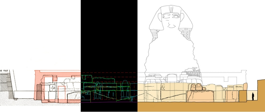 ancient egypt architecture drawing